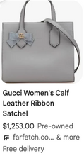 GUCCI GG RIBBON TOP HANDLE BAG (BLACK)