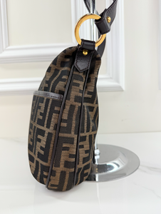 FENDI ZUCCA VITELLO CHEF CROSSBODY BAG