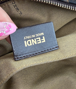FENDI ZUCCA VITELLO CHEF CROSSBODY BAG