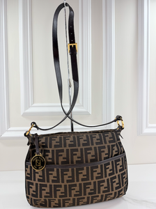FENDI ZUCCA VITELLO CHEF CROSSBODY BAG