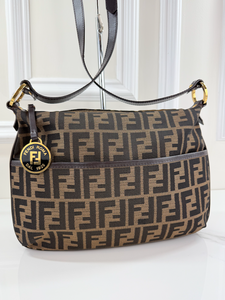 FENDI ZUCCA VITELLO CHEF CROSSBODY BAG