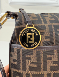 FENDI ZUCCA VITELLO CHEF CROSSBODY BAG