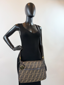 FENDI ZUCCA VITELLO CHEF CROSSBODY BAG