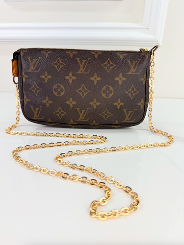 LOUIS VUITTON POCHETTE ACCESSORIES CHAIN CROSSBODY VI1010