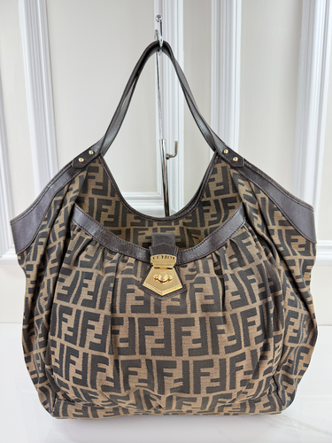 FENDI ZUCCA LARGE CHEF HOBO TOTE