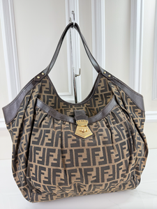 FENDI ZUCCA LARGE CHEF HOBO TOTE