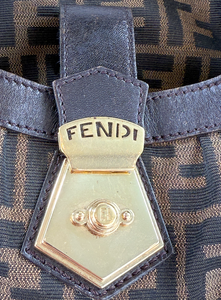 FENDI ZUCCA LARGE CHEF HOBO TOTE