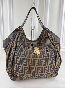 FENDI ZUCCA LARGE CHEF HOBO TOTE