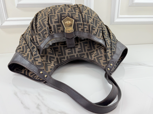 FENDI ZUCCA LARGE CHEF HOBO TOTE