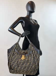 FENDI ZUCCA LARGE CHEF HOBO TOTE