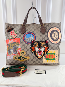 GUCCI GG COURRIER CONVERTIBLE TOTE / CROSSBODY (LARGE) LIMITED EDITION
