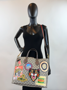 GUCCI GG COURRIER CONVERTIBLE TOTE / CROSSBODY (LARGE) LIMITED EDITION