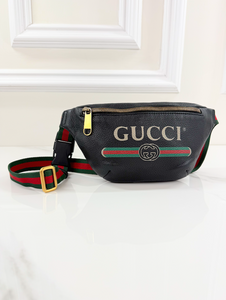 GUCCI SMALL LOGO BELT BAG CALFSKIN