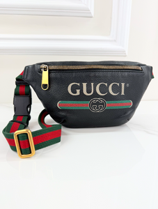 GUCCI SMALL LOGO BELT BAG CALFSKIN