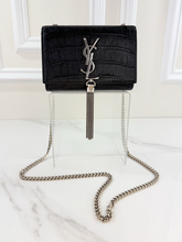 YSL CROCODILE CLASSIC KATE TASSEL CROSSBODY