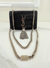 YSL CROCODILE CLASSIC KATE TASSEL CROSSBODY