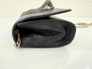 YSL CROCODILE CLASSIC KATE TASSEL CROSSBODY