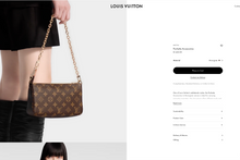 LOUIS VUITTON POCHETTE ACCESSORIES LEATHER CROSSBODY / CHAIN SL1002