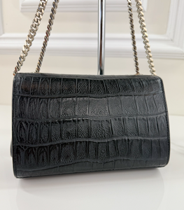 YSL CROCODILE CLASSIC KATE TASSEL CROSSBODY