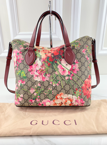 GUCCI BLOOMS LINEA A FOLDOVER TOTE