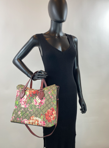 GUCCI BLOOMS LINEA A FOLDOVER TOTE
