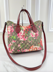 GUCCI BLOOMS LINEA A FOLDOVER TOTE