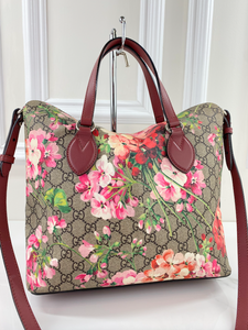 GUCCI BLOOMS LINEA A FOLDOVER TOTE