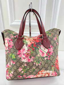 GUCCI BLOOMS LINEA A FOLDOVER TOTE