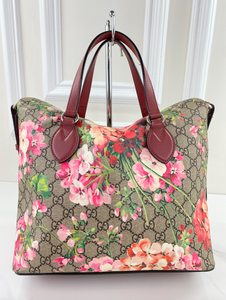 GUCCI BLOOMS LINEA A FOLDOVER TOTE