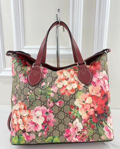 GUCCI BLOOMS LINEA A FOLDOVER TOTE