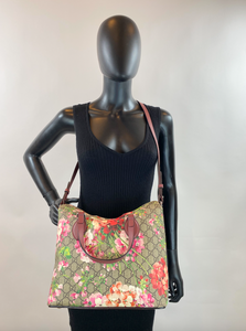 GUCCI BLOOMS LINEA A FOLDOVER TOTE