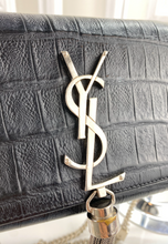YSL CROCODILE CLASSIC KATE TASSEL CROSSBODY