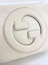 GUCCI DIAGONAL STITCHED BLONDIE IN MYSTIC WHITE (LIKE NEW)