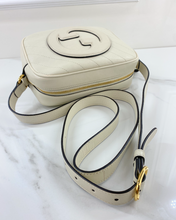 GUCCI DIAGONAL STITCHED BLONDIE IN MYSTIC WHITE (LIKE NEW)