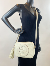 GUCCI DIAGONAL STITCHED BLONDIE IN MYSTIC WHITE (LIKE NEW)