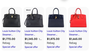 LOUIS VUITTON TAURILLON CITY STEAMER MM GALET