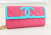 CHANEL CAVIAR QUILTED LARGE FILIGREE GUSSET WALLET / WOC MULTICOLOR