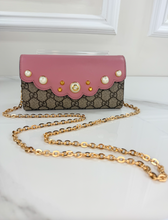 GUCCI GG MINI PEONY PEARLY WALLET / WOC LIMITED EDITION