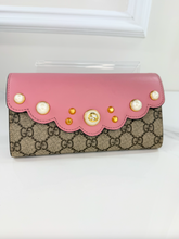 GUCCI GG MINI PEONY PEARLY WALLET / WOC LIMITED EDITION