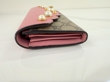 GUCCI GG MINI PEONY PEARLY WALLET / WOC LIMITED EDITION