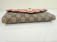 GUCCI GG MINI PEONY PEARLY WALLET / WOC LIMITED EDITION
