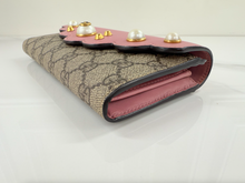 GUCCI GG MINI PEONY PEARLY WALLET / WOC LIMITED EDITION