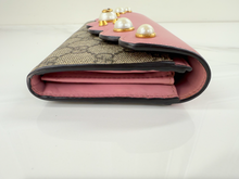 GUCCI GG MINI PEONY PEARLY WALLET / WOC LIMITED EDITION
