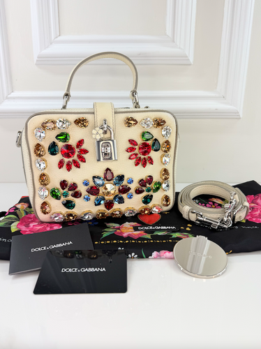 DOLCE & GABBANA DAUPHINE CRYSTAL EMBELLISHED BOX LIMITED EDITION
