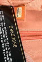 CHANEL STRIPED FIBER LARGE DEAUVILLE TOTE PINK