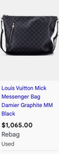 LOUIS VUITTON MICK PM DAMIER GRAPHITE SR0117