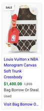 LOUIS VUITTON X NBA SOFT TRUNK LIMITED EDITION