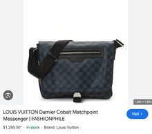 LOUIS VUITTON MATCHPONT MESSENGER COBALT DE