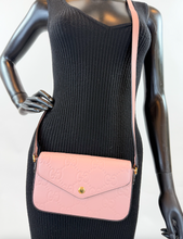 GUCCI GG POCHETTE DEBOSSED CROSSBODY DUSTY ROSE (BRAND NEW)