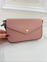 GUCCI GG POCHETTE DEBOSSED CROSSBODY DUSTY ROSE (BRAND NEW)